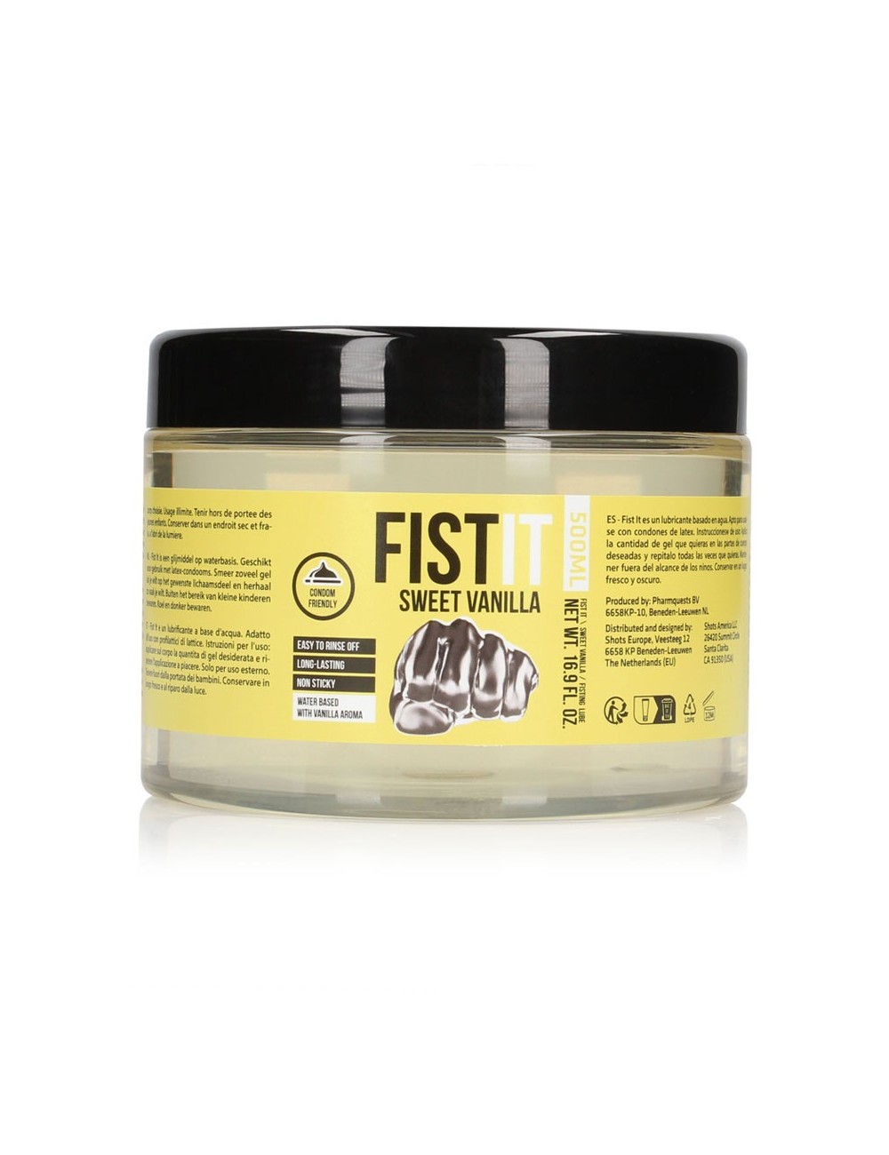 Lubrifiant Fist It 500 ml aromatisé vanille