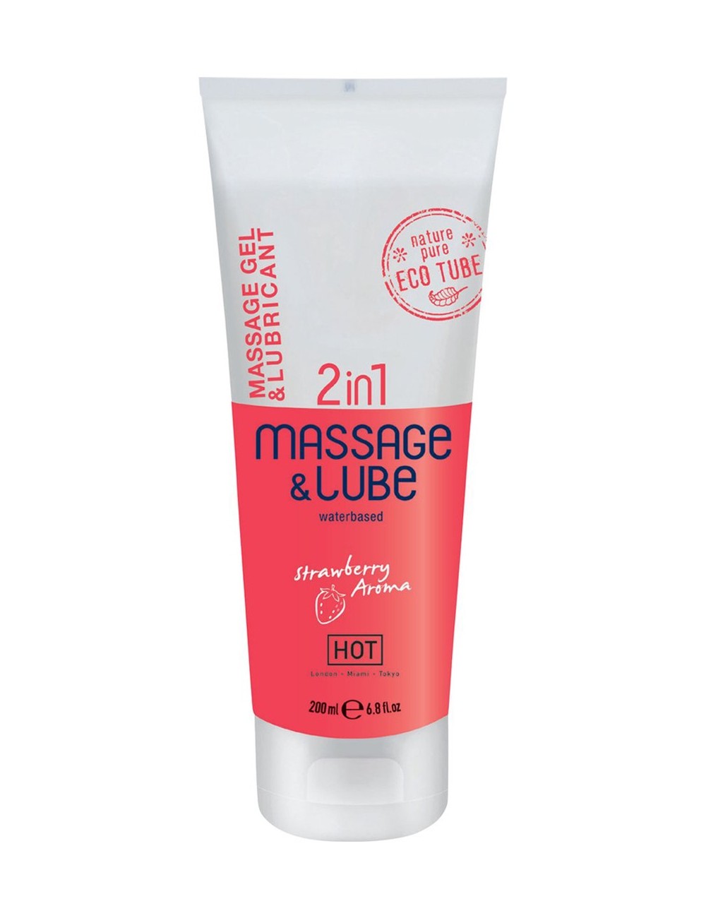 Lubrifiant et massage 2 en 1 fraise - HOT