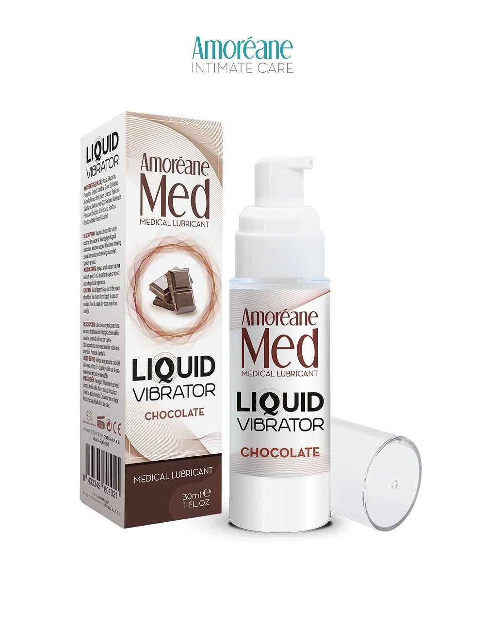Lubrifiant stimulant Chocolat 30ml - Amoreane Med