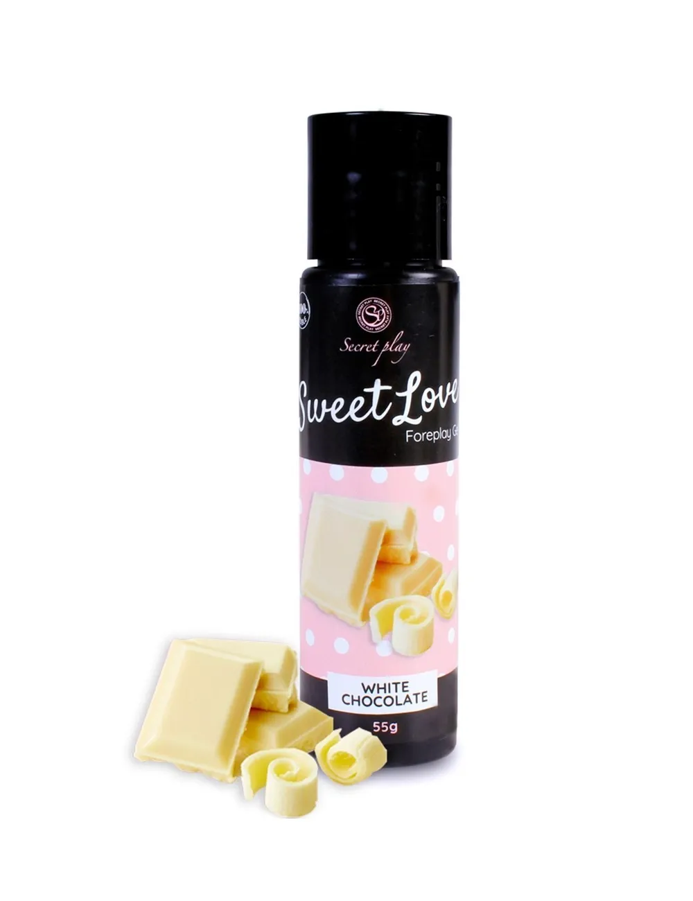 Lubrifiant comestible chocolat blanc - 60ml Lubrifiant comestible chocolat blanc - 60ml