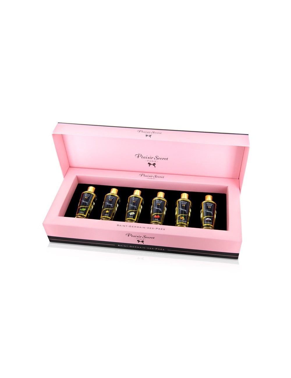 Coffret 6 huiles de massage sèches - Plaisir Secret