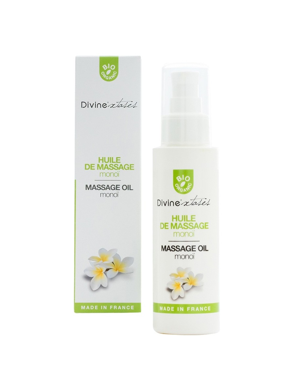 Huile de massage BIO Monoi - Divinextases