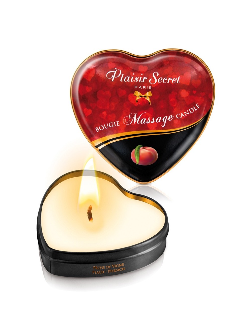 Mini bougie de massage Pêche de vigne Mini bougie de massage Pêche de vigne