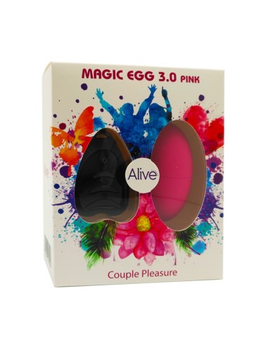 Oeuf vibrant télécommandé Magic egg 3 - rose