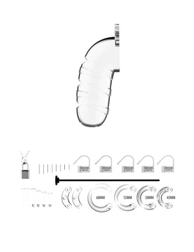 Cage de chasteté 12,5cm avec plug d'urètre - ManCage 17