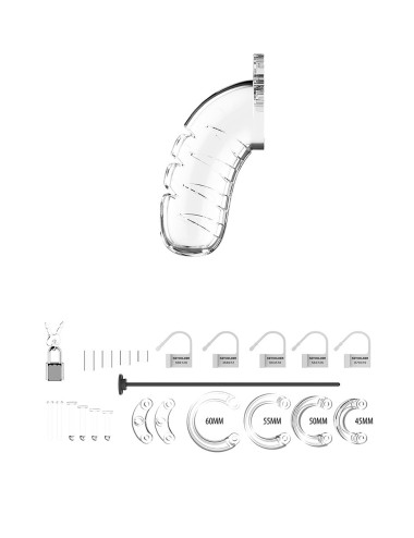 Cage de chasteté 10cm avec sonde urétrale - ManCage 16