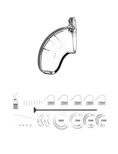 Cage de chasteté 6,5cm avec plug d'urètre - ManCage 15