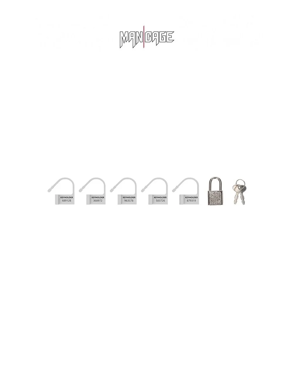 6 Cadenas blanc - Mancage 6 Cadenas blanc - Mancage