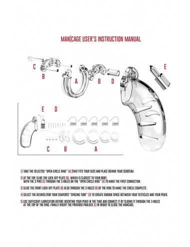 Cage de chasteté 14cm ManCage 06