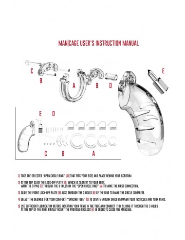 Cage de chasteté 14cm ManCage 05