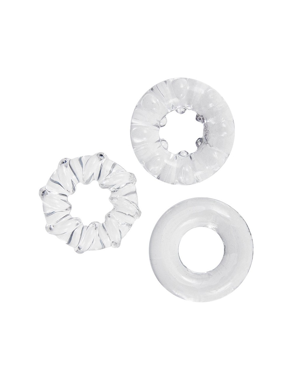 3 cockrings transparents - Litolu 3 cockrings transparents - Litolu