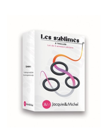 Set de 3 cockrings Les sublimés - Jacquie et Michel