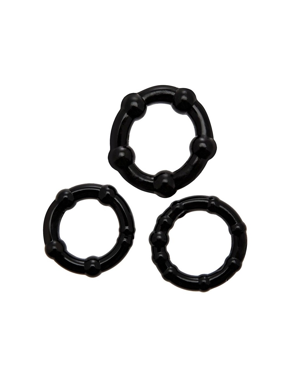 Set 3 Cockrings noir Babooom - Wooomy