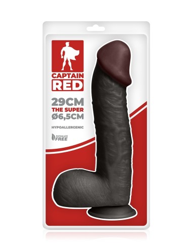 Gode Amazing Black 23 x 5 cm - Captain Red