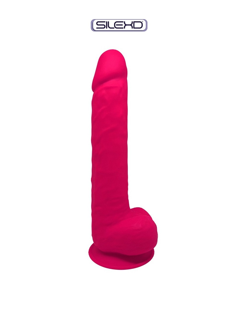 Gode XXL double densité Rose 38 x 7 cm - SilexD