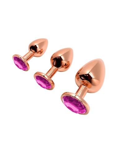 Plug bijou Tralalo rose L - Wooomy