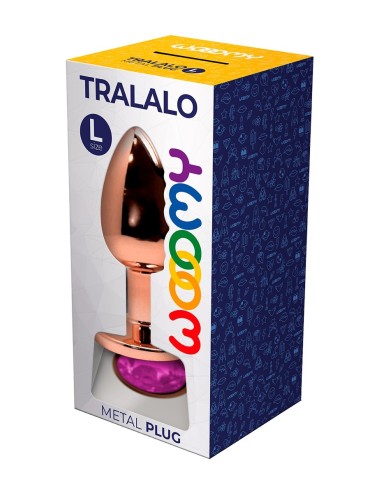 Plug bijou Tralalo rose L - Wooomy