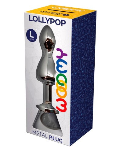 Plug bijou Lollypop transparent L - Wooomy