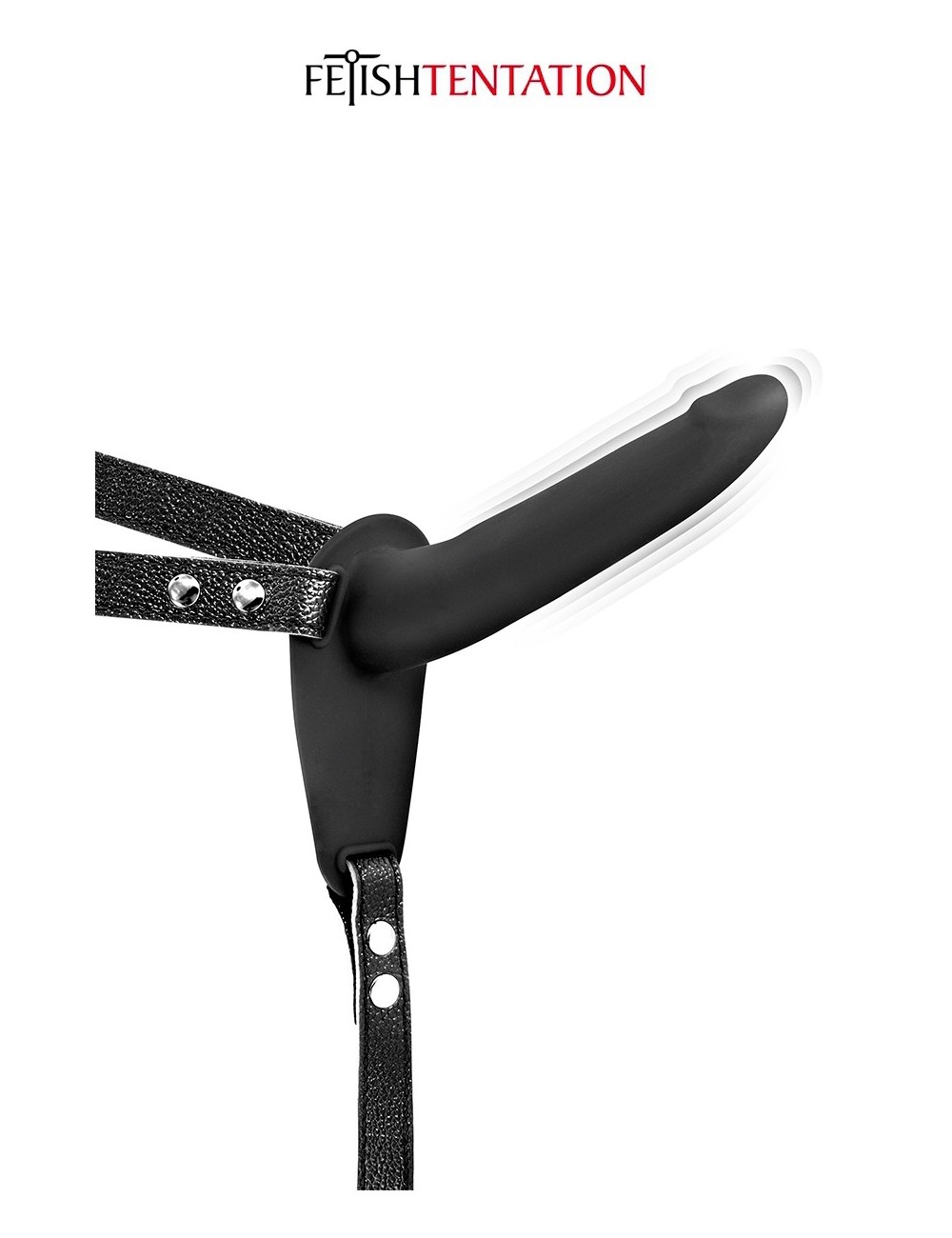 Gode ceinture noir vibrant Fetish Tentation