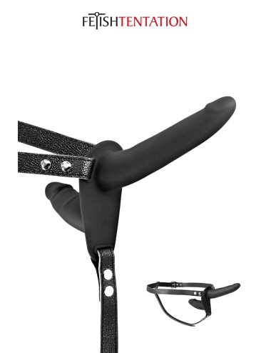 Double gode ceinture noir - Fetish Tentation