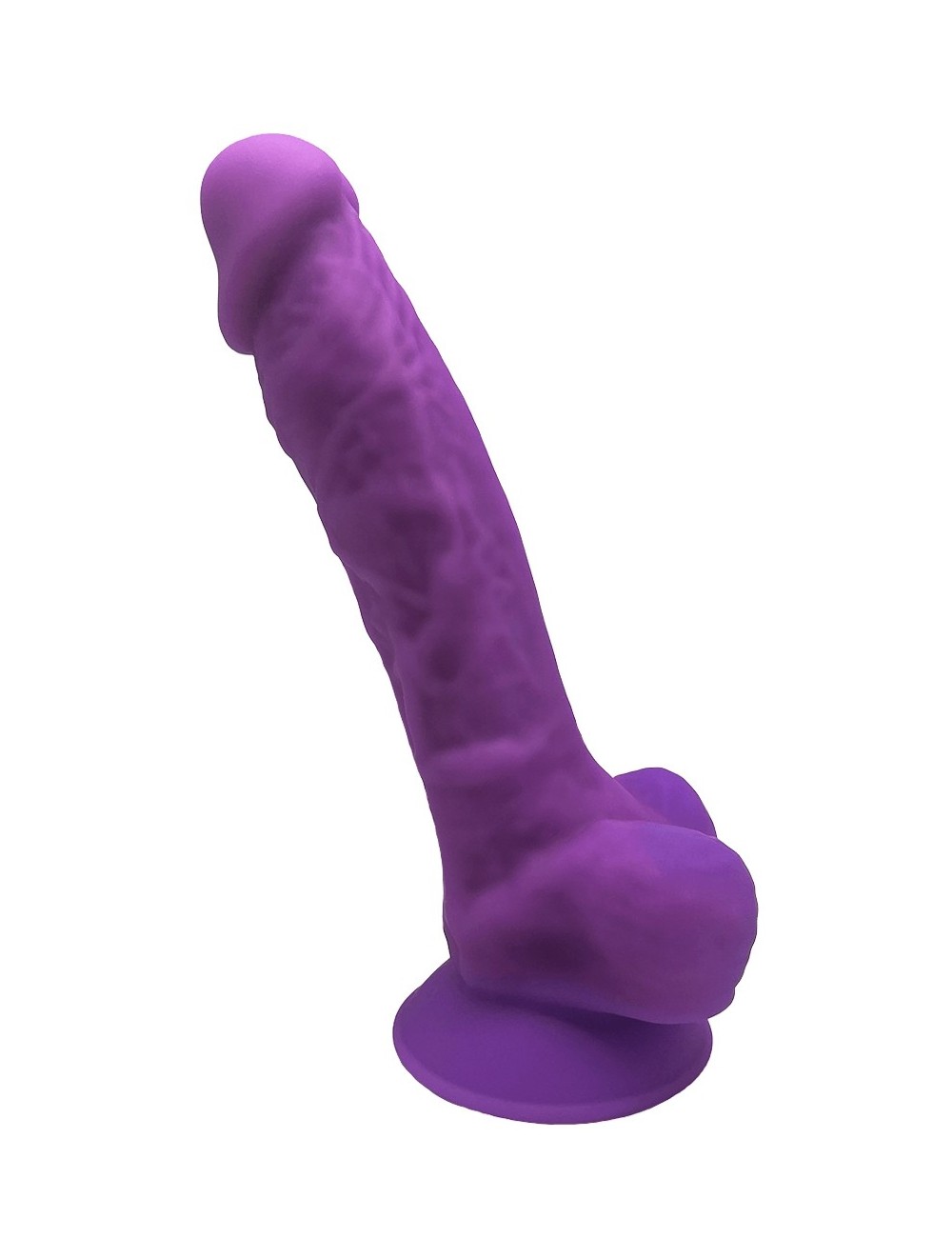 Gode double densité violet 17,5 cm - SilexD