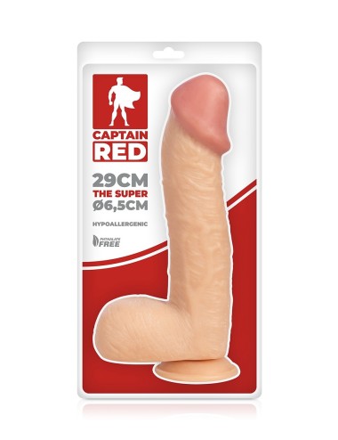 Gode XXL The Super 29 x 6,5 cm - Captain Red