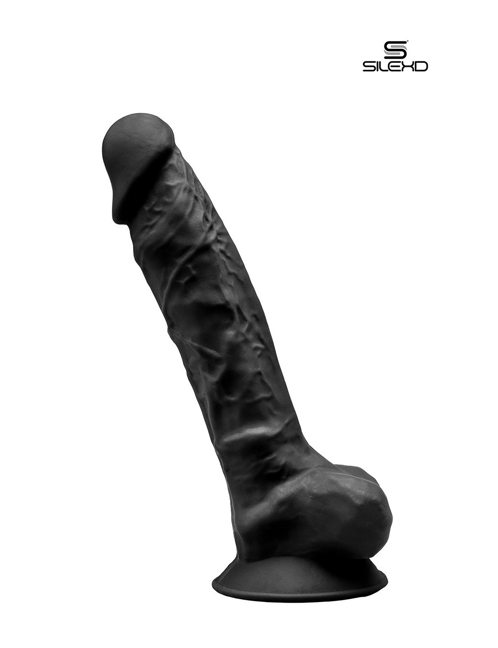 Gode double densité noir 23 cm - Modèle 1