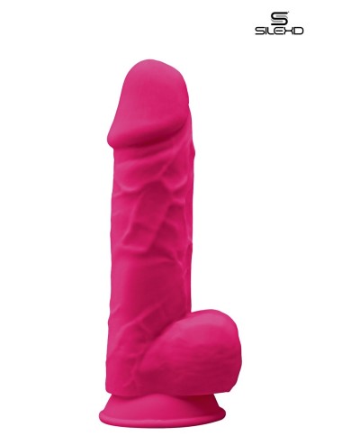 Gode double densité rose 21,5 cm - Modèle 4