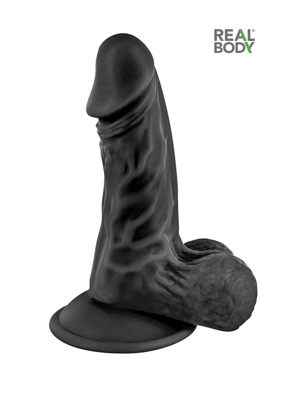 Gode réaliste noir 13 cm - Real Mike Gode réaliste noir 13 cm - Real Mike