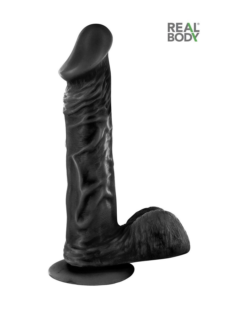 Gode réaliste 23 cm - Real Bruce Noir