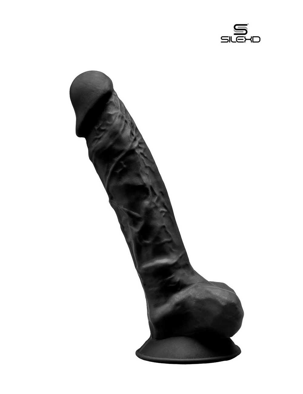Gode double densité noir 20 cm - SilexD Gode double densité noir 20 cm - SilexD