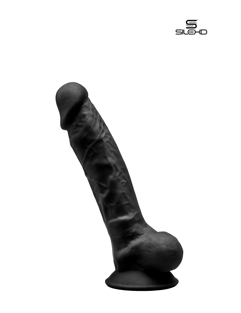 Gode double densité noir 17,5 cm - Modèle 1