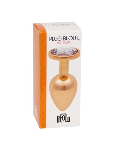 Plug bijou rose gold L - Litolu