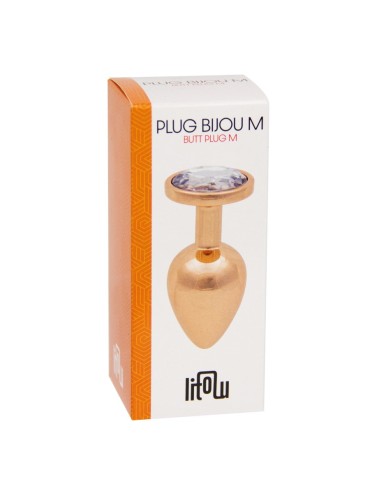 Plug bijou rose gold M - Litolu