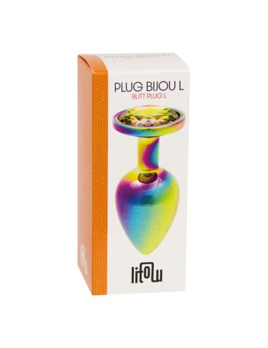 Plug bijou arc-en-ciel L - Litolu