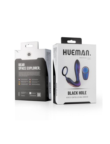 Plug vibrant et cockring Black Hole - Hueman