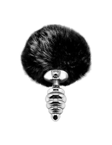 Plug métal Fluffy Twist S noir - Alive