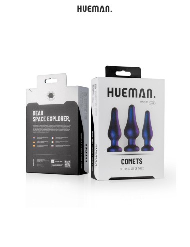 Kit 3 plugs anal Comet - Hueman