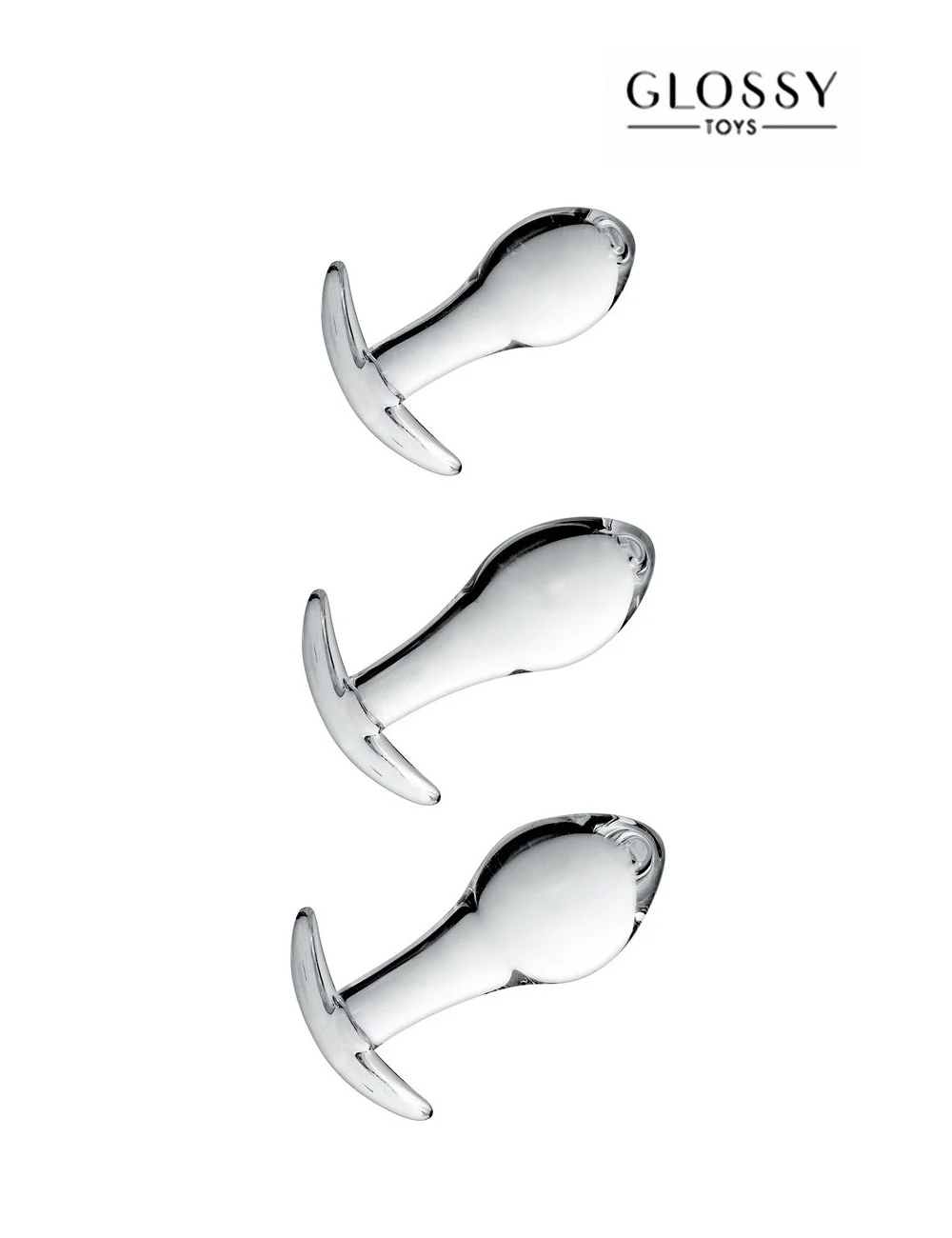 Set 3 plugs anal en verre Glossy Toys n° 17 Set 3 plugs anal en verre Glossy Toys n° 17