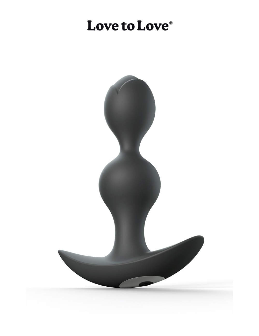 Plug anal vibrant Twinny Bud noir Plug anal vibrant Twinny Bud noir