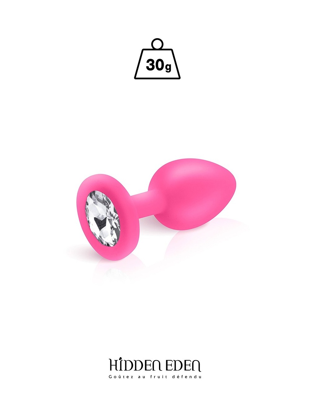 Plug bijou silicone rose S - Hidden Eden