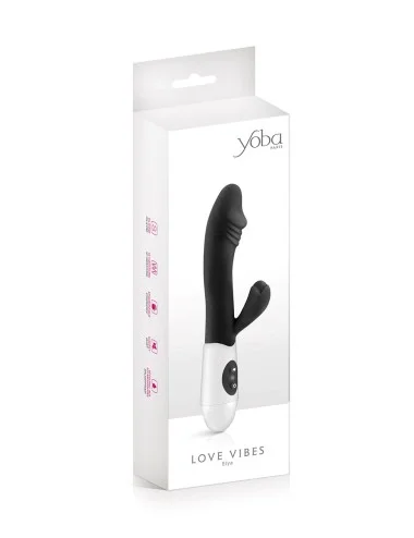 Vibromasseur Rabbit Elya noir - Yoba