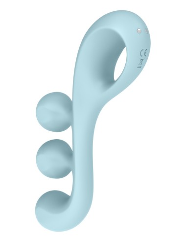 Multi-vibromasseur Tri Ball 2 bleu - Satisfyer