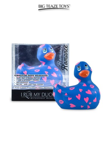 Mini canard vibrant Romance bleu et rose