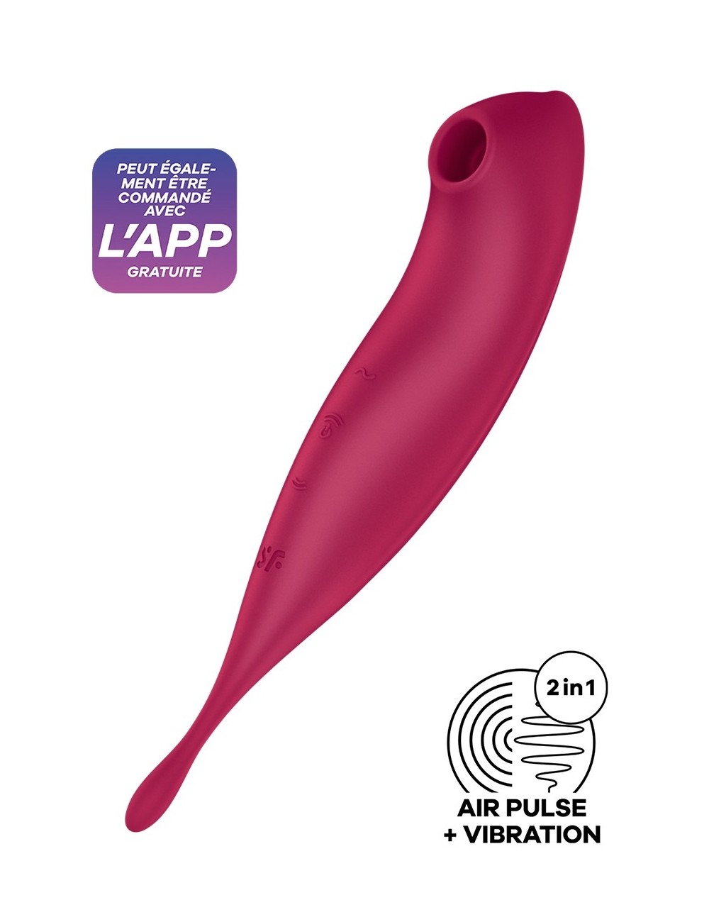 Stimulateur Satisfyer Twirling Pro Connecté rouge Stimulateur Satisfyer Twirling Pro Connecté rouge