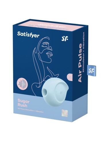 Double stimulateur Sugar Rush bleu - Satisfyer