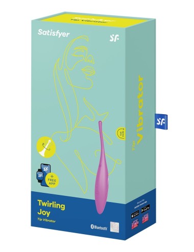 Stimulateur connecté Twirling Joy fuchsia - Satisfyer