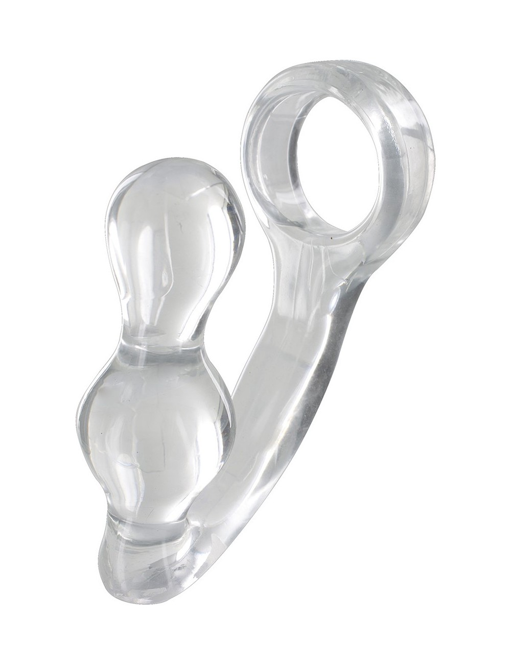 Stimulateur de prostate et cockring transparent