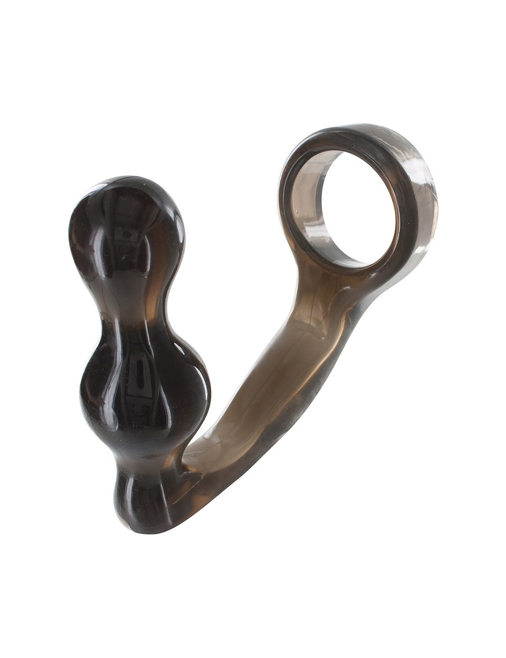 Stimulateur de prostate et cockring gris Stimulateur de prostate et cockring gris