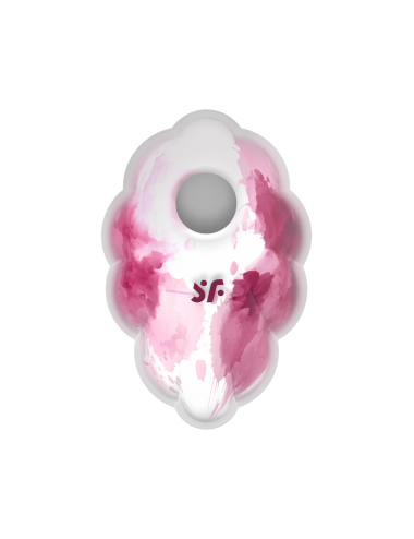 Stimulateur clitoridien par onde de pression sans contact et par vibration USB rose et blanc, Cloud Dancer Satisfyer - CC597839